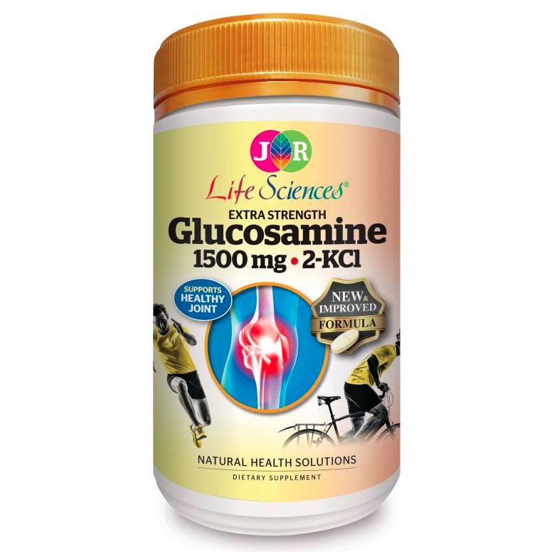 JR Life Sciences Extra Strength Glucosamine 2KCl 1500mg (300 Tablets