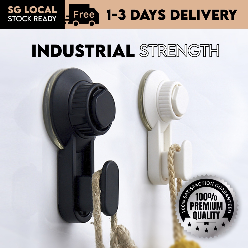 Multi Purpose Suction Hooks Hangers No Drill Screw Stickers Adhesive