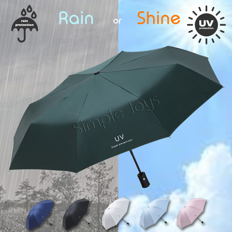 Automatic UV Umbrella With 99% Protection Small And Compact | Shopee ...