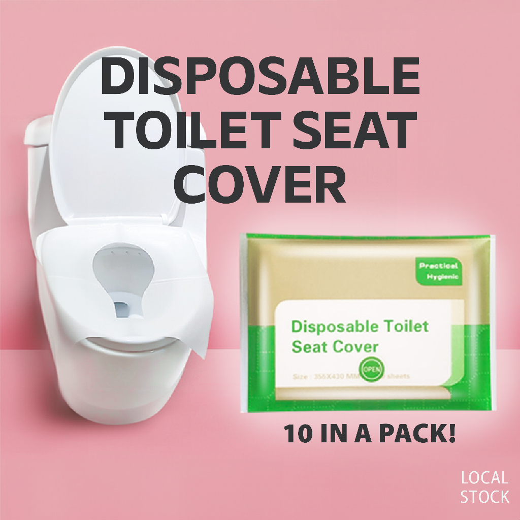 10pcs Disposable Toilet Seat Cover Flushable Travel Hygiene Toilet
