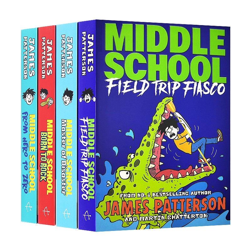 Middle School Series Books 10 - 13 Collection Set by James Patterson ...