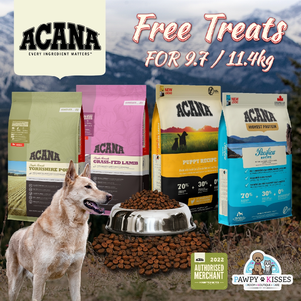 ACANA Dry Dog Food From Canada 2kg, 6kg , 9.7kg or 11.4kg Shopee