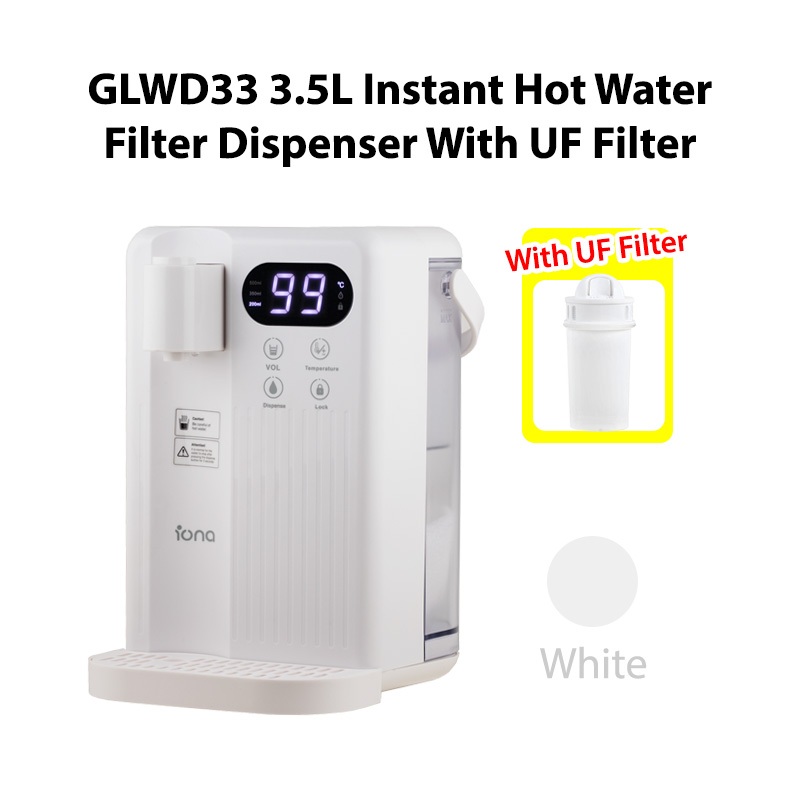 IONA 3.5L Hot Water Dispenser with UF Filter Instant Boiling 12