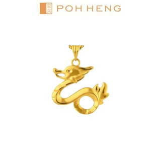 Poh Heng Jewellery 24K Dragon Pendant in Yellow Gold [Price By Weight]