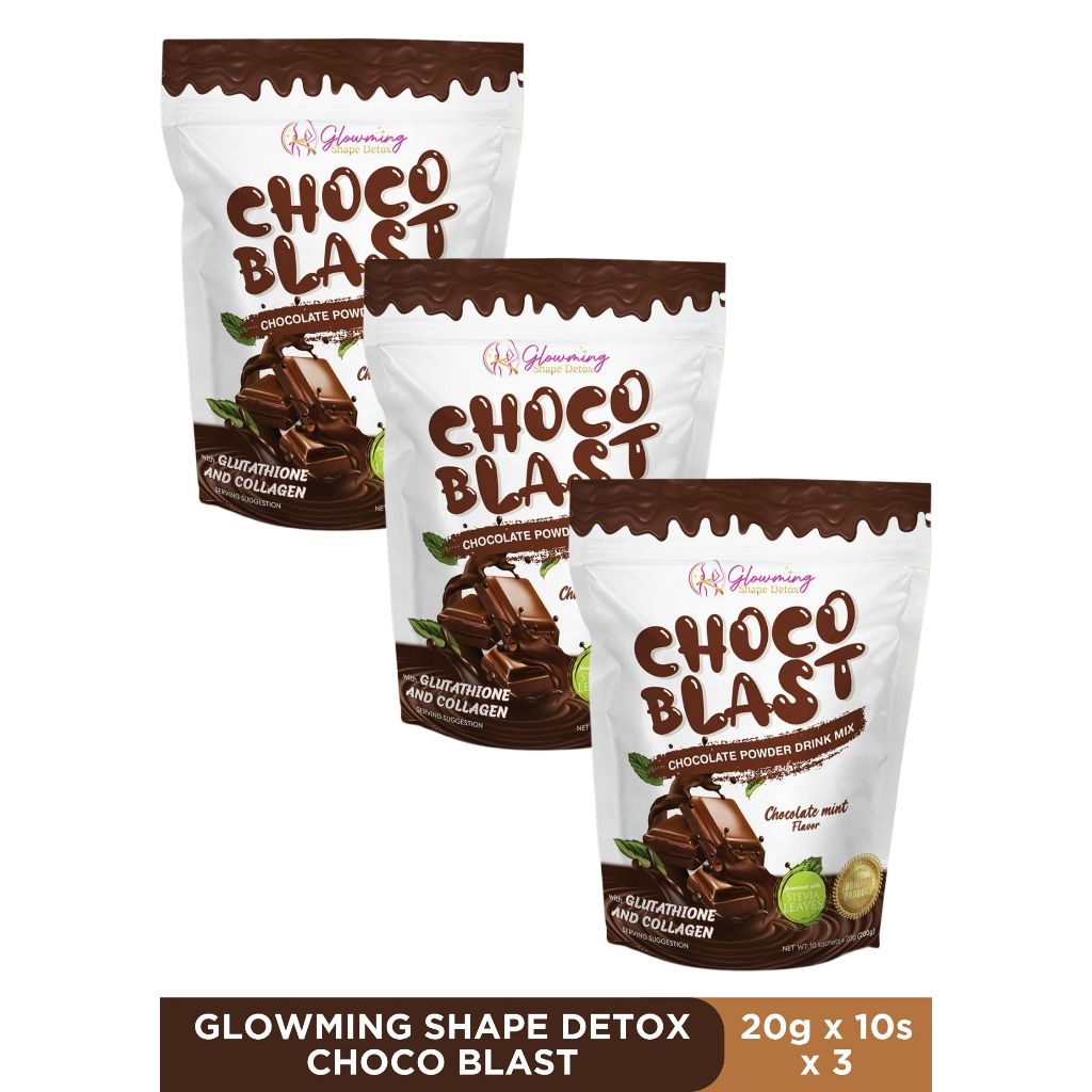 GLOWMING SHAPE DETOX Choco Blast Chocolate Powder Drink Mix