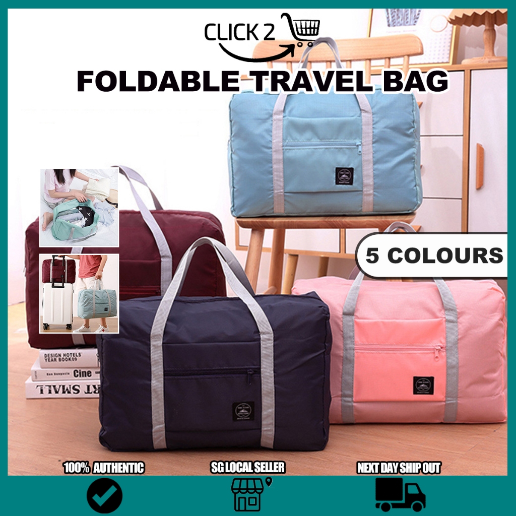 🔥SG🔥Foldable Travel Luggage Bag/ Waterproof Carry On Bag/ Large