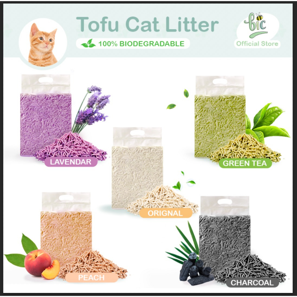 BIC TOFU Cat Litter EcoFriendly Biodegradable Fast Clump & Flushable