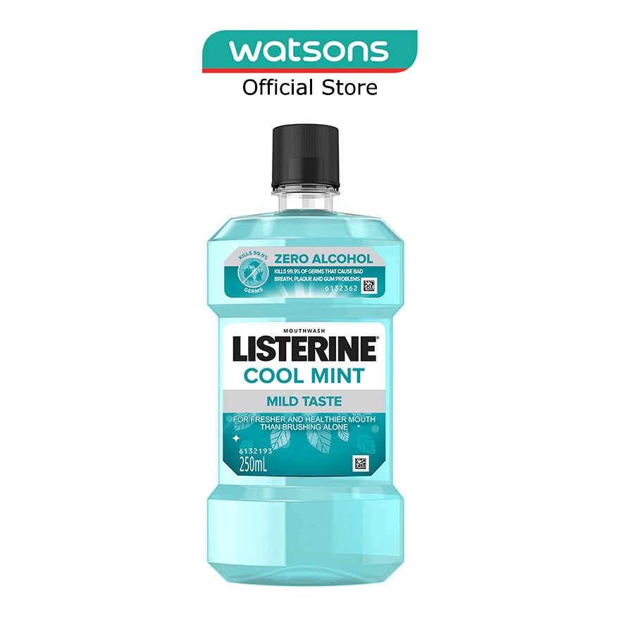 LISTERINE Cool Mint Mild Taste Mouthwash (For Fresher and Healthier Mouth Than Brushing Alone