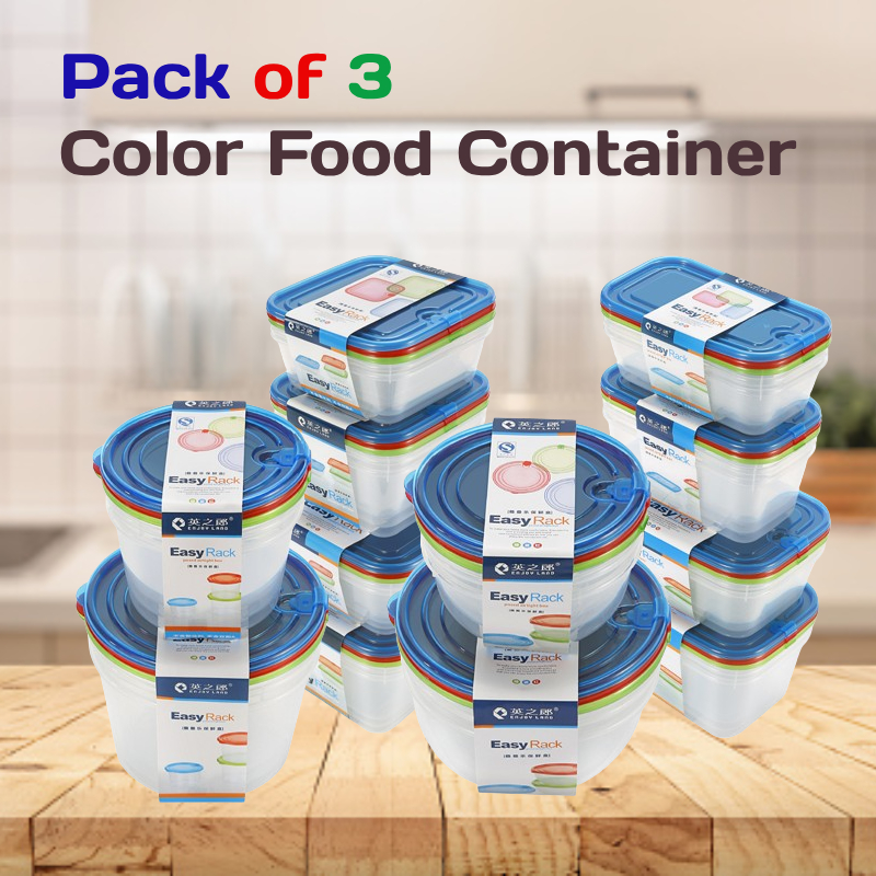 Food Container Portable Stackable Lunch Fruit Transparent Plastic PP ...