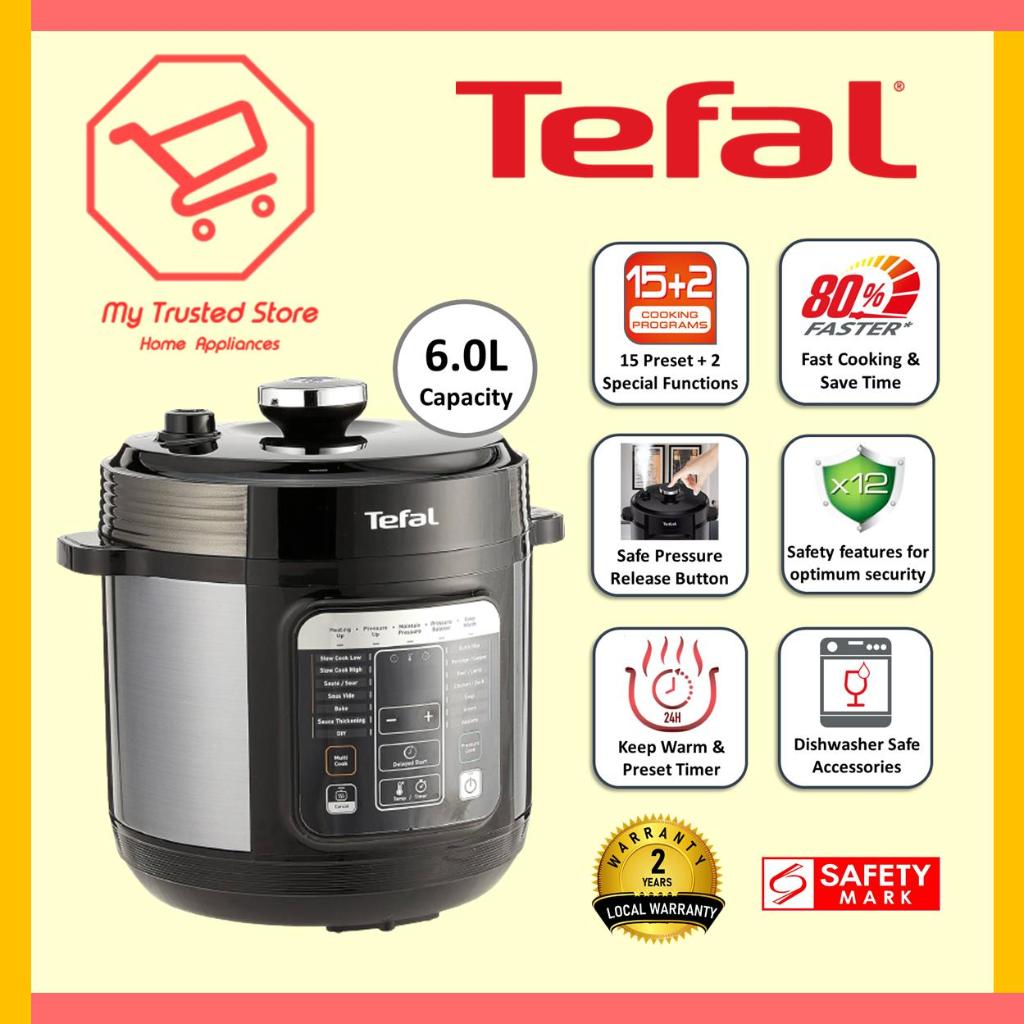 Tefal Home Chef Smart Multicooker (Pressure Cooker) with Inner Pot, CY601D+XA622D