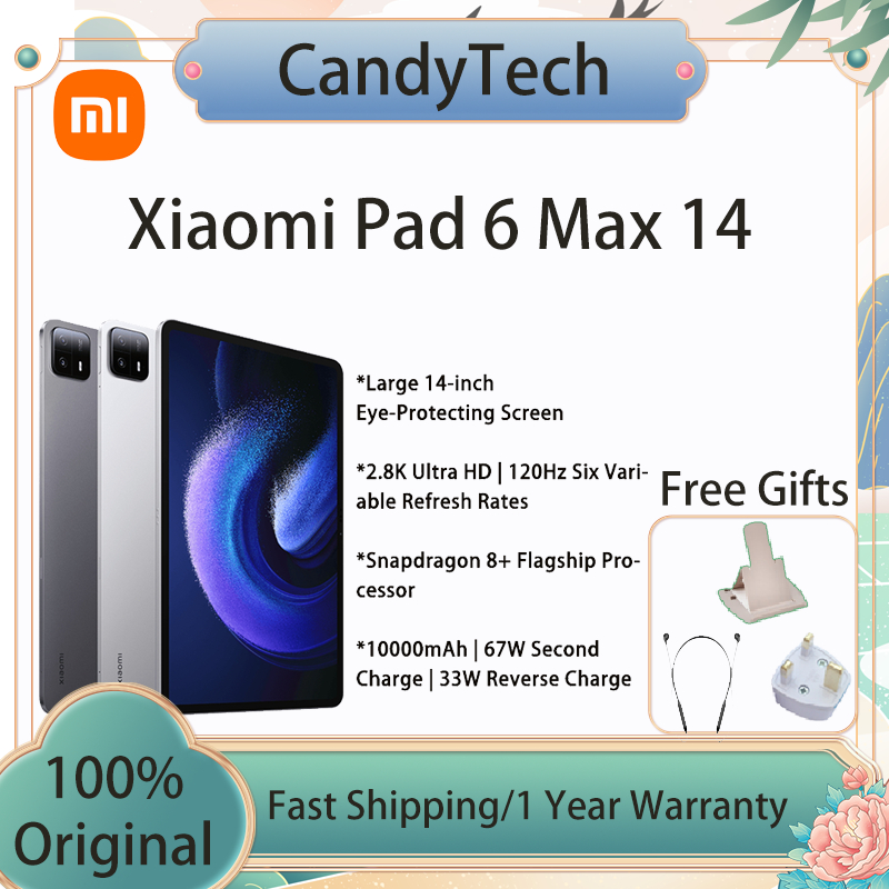2023 Xiaomi Pad 6 Max 14 Snapdragon 8+ Tablet 14-inch Screen 2.8K120Hz  10000mAh 67W Second Charge For Study and Offic