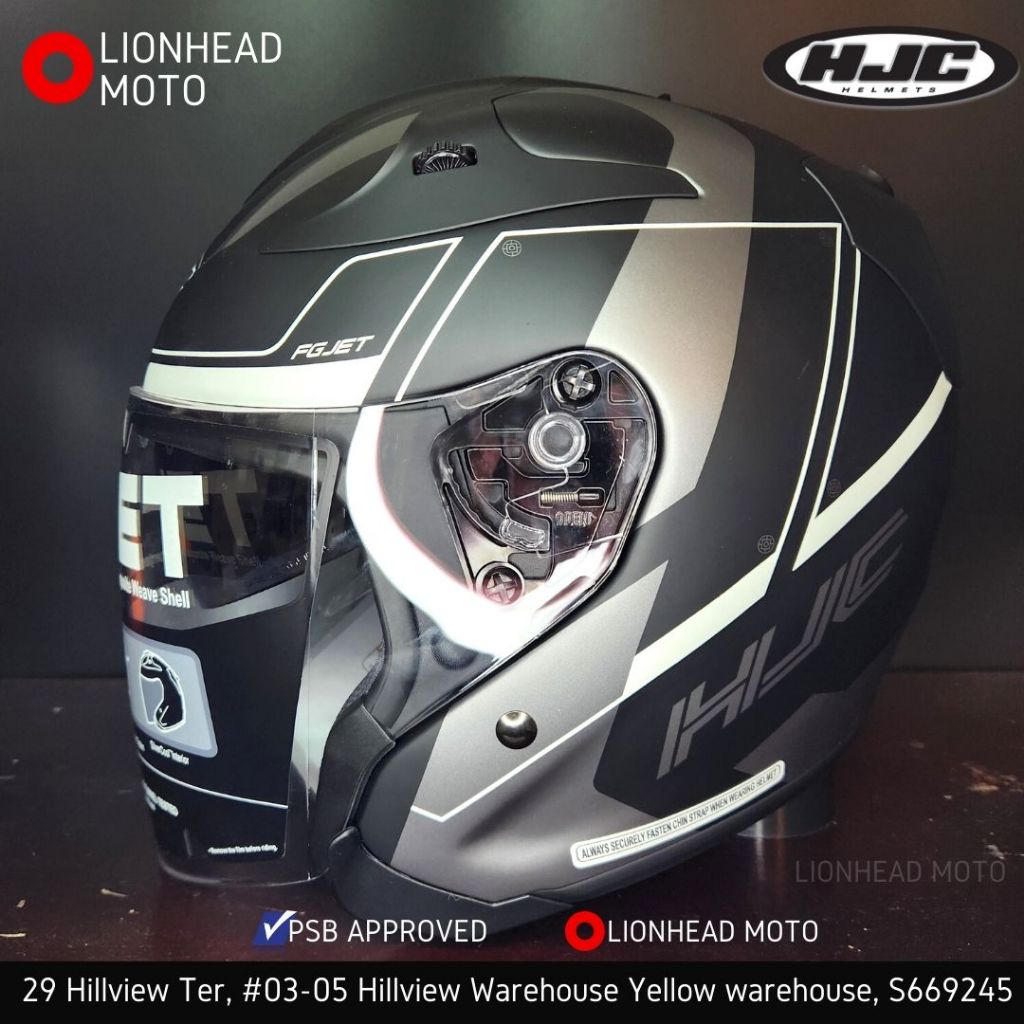 HJC FG-Jet Silver Jet Helmet /en