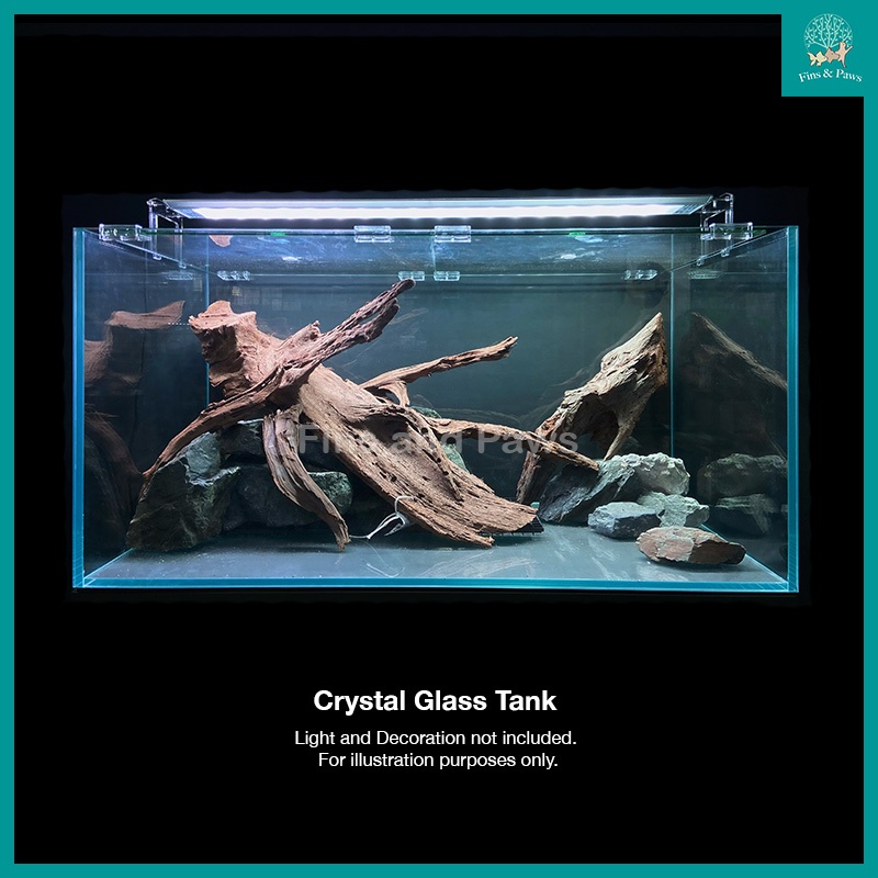 (READY STOCKS) [Crystal] 3FT / 90cm Crystal Ultra-Clear Glass Aquarium