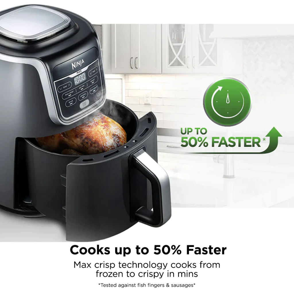 Ninja Air Fryer Max 5.2L Digital Airfryer Cooks Crisps Roasts Bakes Reheats and Dehydrates Ninja AF160 Shopee Singapore