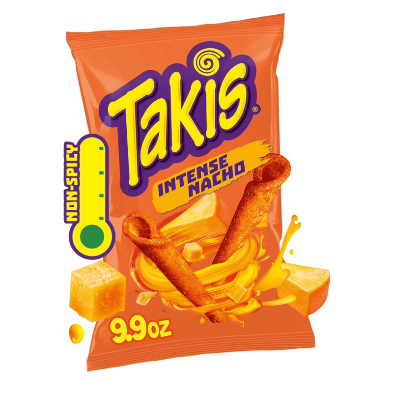 Barcel Takis Intense Nacho Cheese Rolled Tortilla Chips 9.9oz(Ready ...