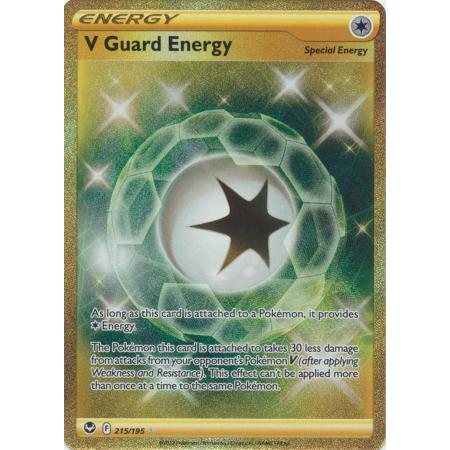 English Pokemon Card V Guard Energy - 215/195 /Leafy Camo Poncho - 214/195  - Secret Rare Sword & Shield: Silver Tempest | Shopee Singapore