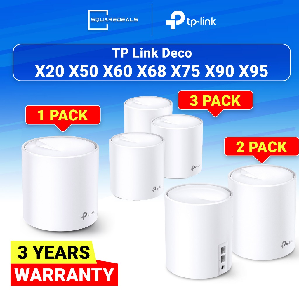 Tp-Link Deco X50 AX3000 Whole Home Mesh Wi-Fi 6 System (1-Pack) / (2-Pack)  / (