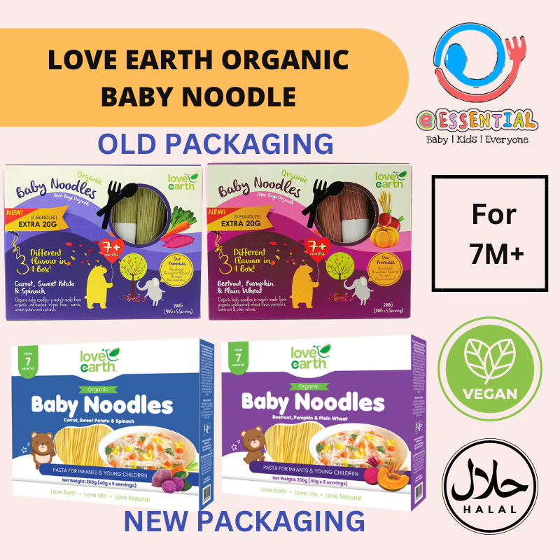 LOVE EARTH ORGANIC BABY NOODLE UNSALTED Shopee Singapore