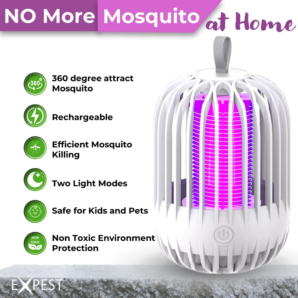 Mosquito X-Zapper Rechargeable Indoor & Outdoor Avoid Mosquito Bite DIY ...