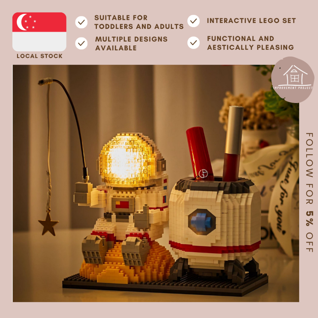 [SG STOCKS] Fun Nano Astronaut Lamp/LED Nano Building Block/DIY ...