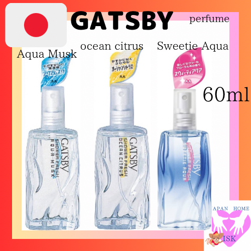 Direct from Japan］ GATSBY mandom shower fresh series 60mL Light cologne  Ocean Citrus, Shower Fresh Aqua Musk, Sweet Aqua perfume body mist | Shopee  Singapore