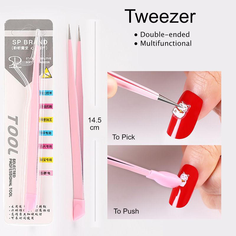 Tweezer manicure kits for nail decorations Shopee Singapore