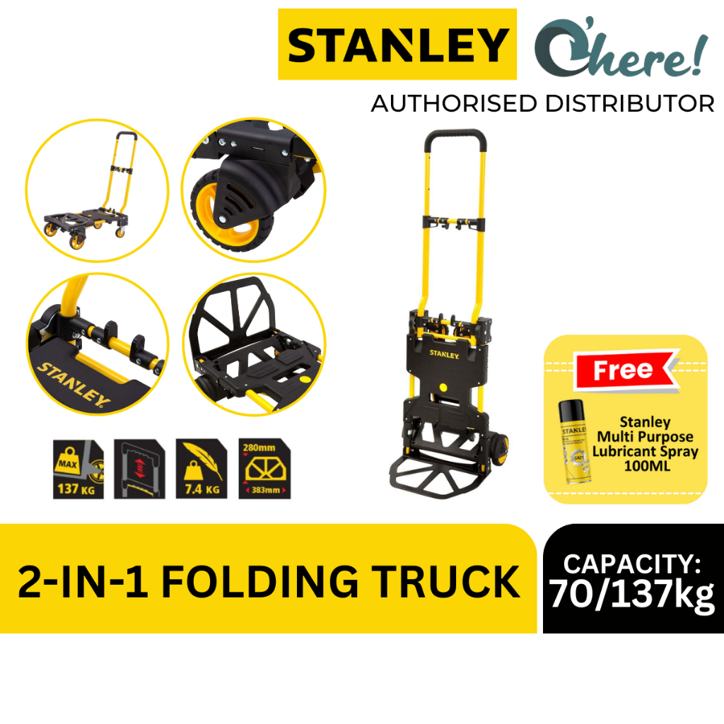 Stanley Trolley 2-in-1 Folding Truck 70/137 kg SX-WTD-FT585 Hand Truck ...