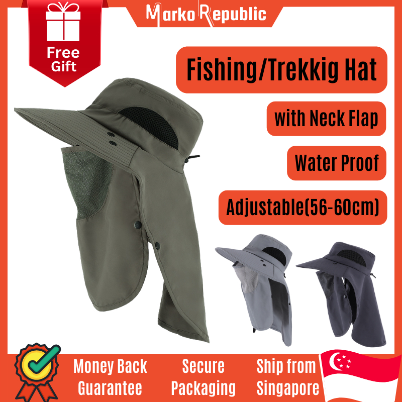 Boonie Hat with Neck Flap, Free Shipping