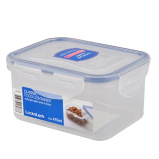 Lock&lock Rect. Short Food Container 550ml with Divider