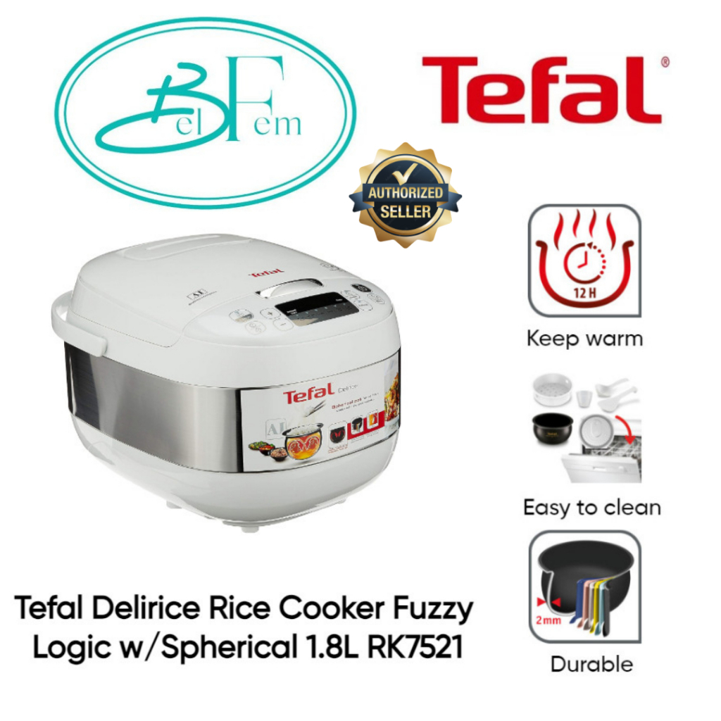 Tefal RK7521 Delirice Compact 1.8L Rice Cooker 2 YEARS WARRANTY Shopee Singapore
