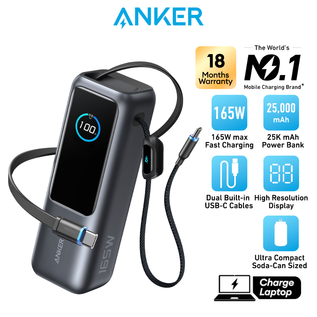 Protection Écran 3D Full Cover Pour Anker Powerbank A1695 - 2 Films Protecteurs