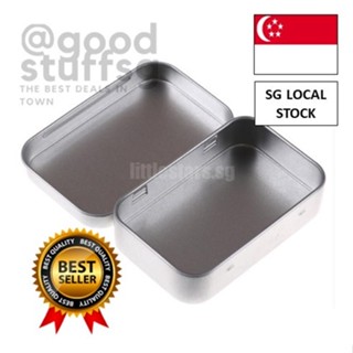 Metal Boxes, Rectangular Empty Storage Box With Hinges, Small Metal Box  With Lid, Rectangular Metal Box For Candy Key Earrings (silver)