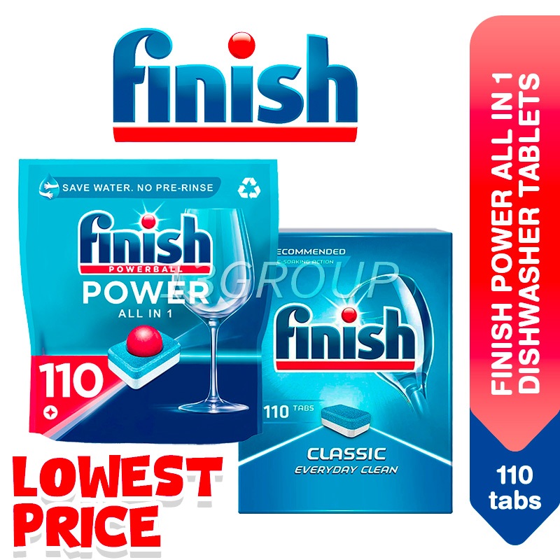 Finish Dishwasher Tablets PowerBall All In One Classic Dishwashing