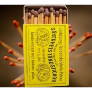 Wood Safety Matches, Pack of 10