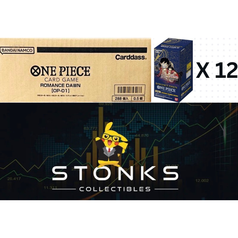 one piece card game formats One Piece Romance Dawn (OP01) Booster Box Sealed Case (12 Boxes) (JP) main image 1