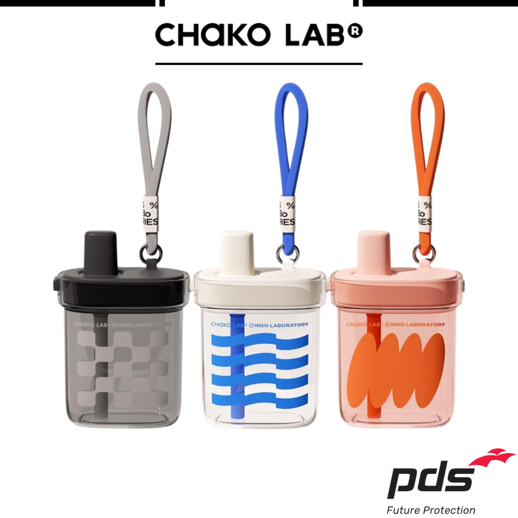 CHAKO LAB Portable Flat Water Bottle, Portable Square Water Bottle with ...