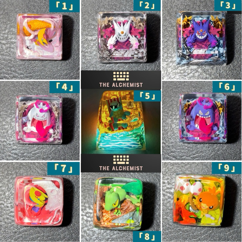 [🇸🇬SG Local Stock] Pokémon Artisan Keycap | Custom Handmade Resin ...