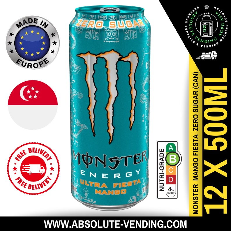 Monster Ultra Fiesta Mango Europe 500ml X 12 Can Shopee Singapore 3870