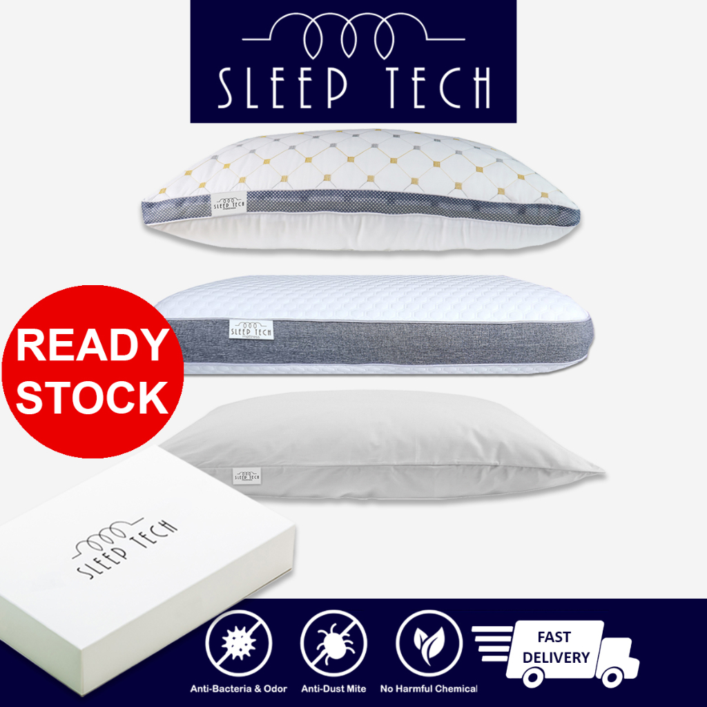 (SG STOCK) COOLING Memory Foam Pillow by Sleep Tech Quality Pillow