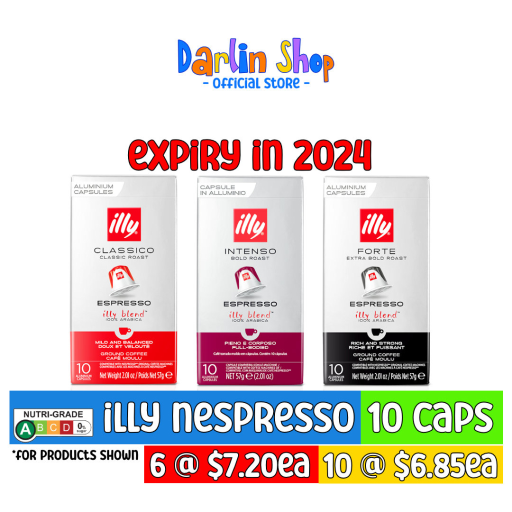 ILLY coffee, nespresso compatible capsules (10 pcs/box) Shopee Singapore