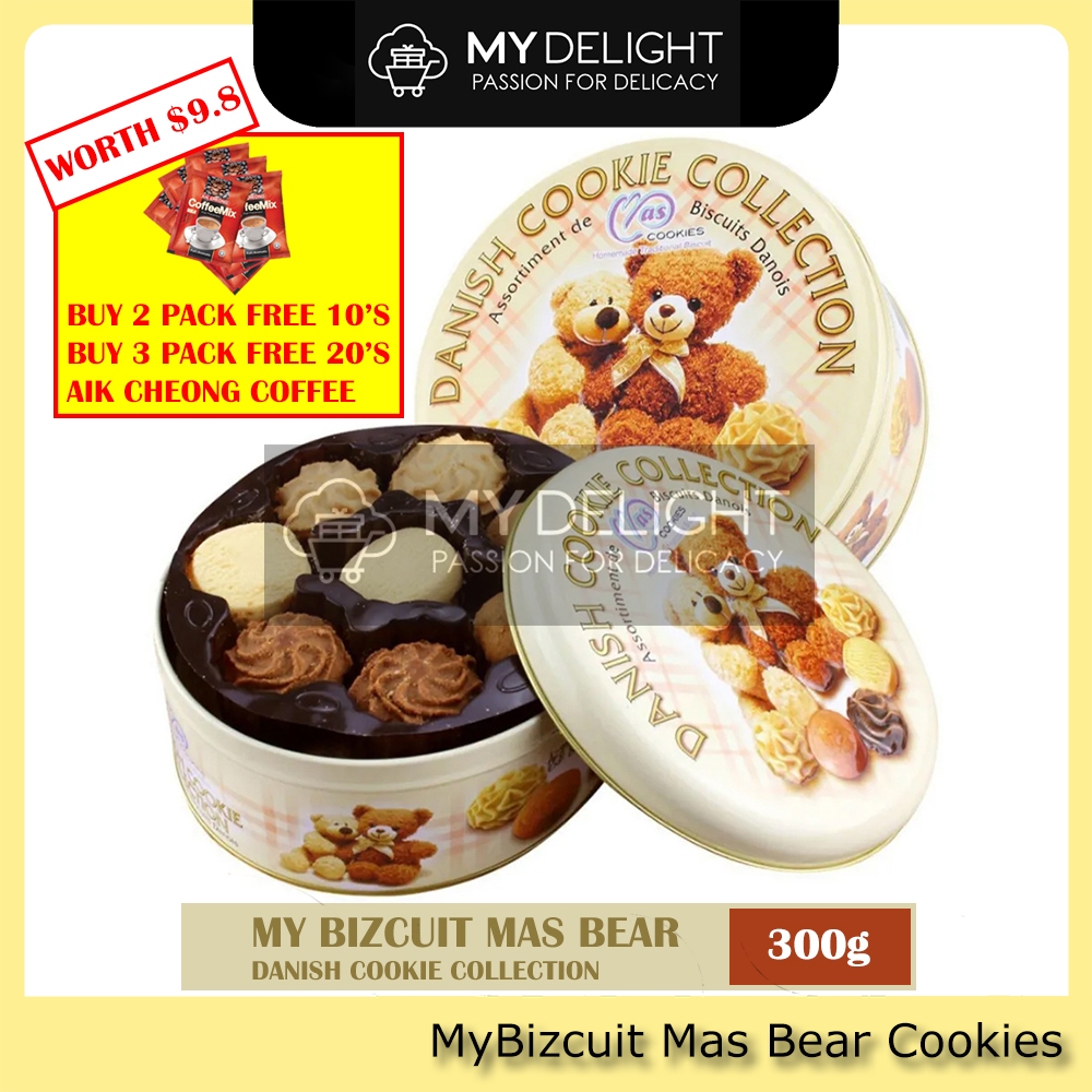 Mas Bear Danish Butter Chocolate Coffee Milk Cookies Collection Similar Kjeldsens