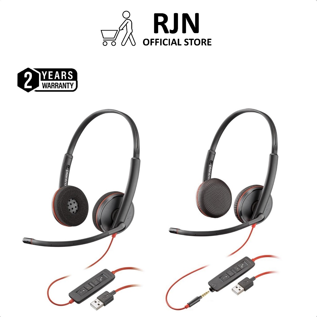 Plantronics Blackwire C3220/C3225 USB-A Headset Over-The-Head for