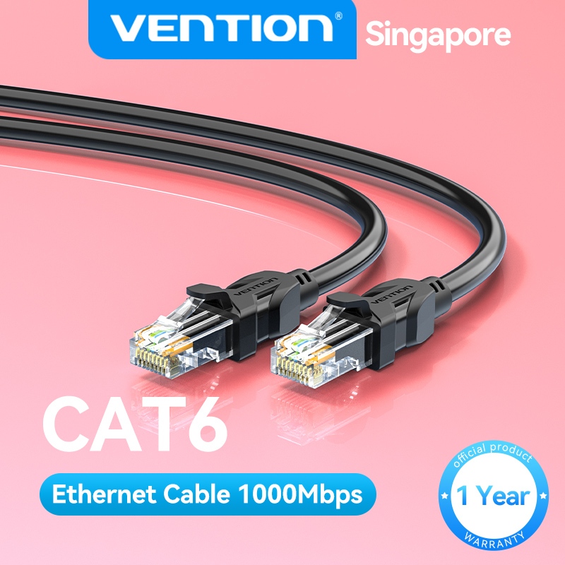 Vention CAT6 Round Flat RJ45 Top Ethernet Cable CAT 6 Gigabit High ...