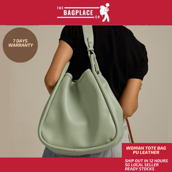 Beige Genuine Leather Top Handle Minimalist Bucket Bag With Wide
