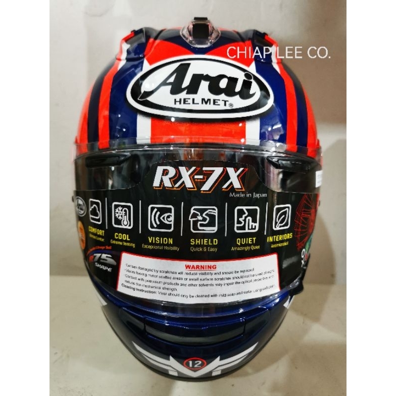 Arai RX7X MAVERICK GP5 (NEW) PSB Approved | Shopee Singapore