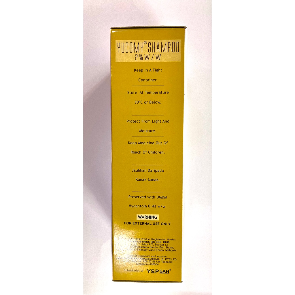YUCOMY Ketoconazole 2% w/w Topical Anti-fungal Shampoo ,120ml for ...
