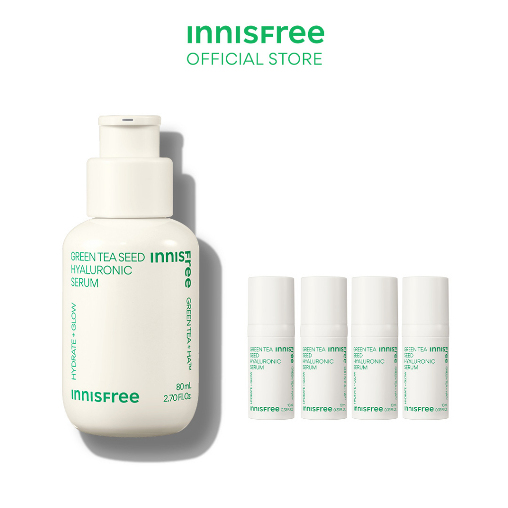 (Buy 1 Gift 4) INNISFREE Green Tea Seed Hyaluronic Serum 80ml + Free ...