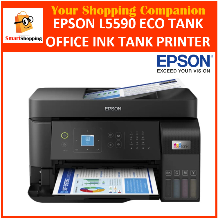 Epson EcoTank L5590 5590 Ink Tank All in One Printer Print Scan Copy ...