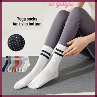 1Pair Yoga Socks Toeless Non-Slip Grips & Straps, for Pilates, Barre,  Ballet, Bikram, Dance, Workout Shoes for Women