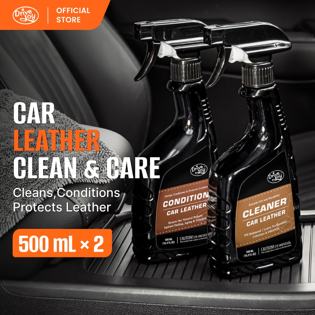 Drive Joy 2Pk Car Leather Cleaning and Conditioner Spray Set ,Leather